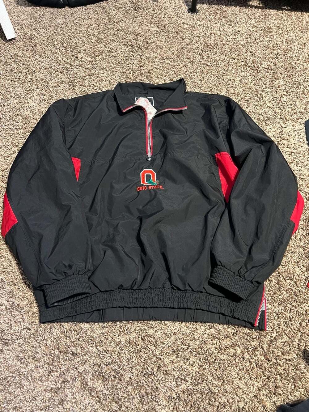 Vintage 2006 Holloway Ohio State Buckeyes Half Zip Windbreaker Jacket XXL